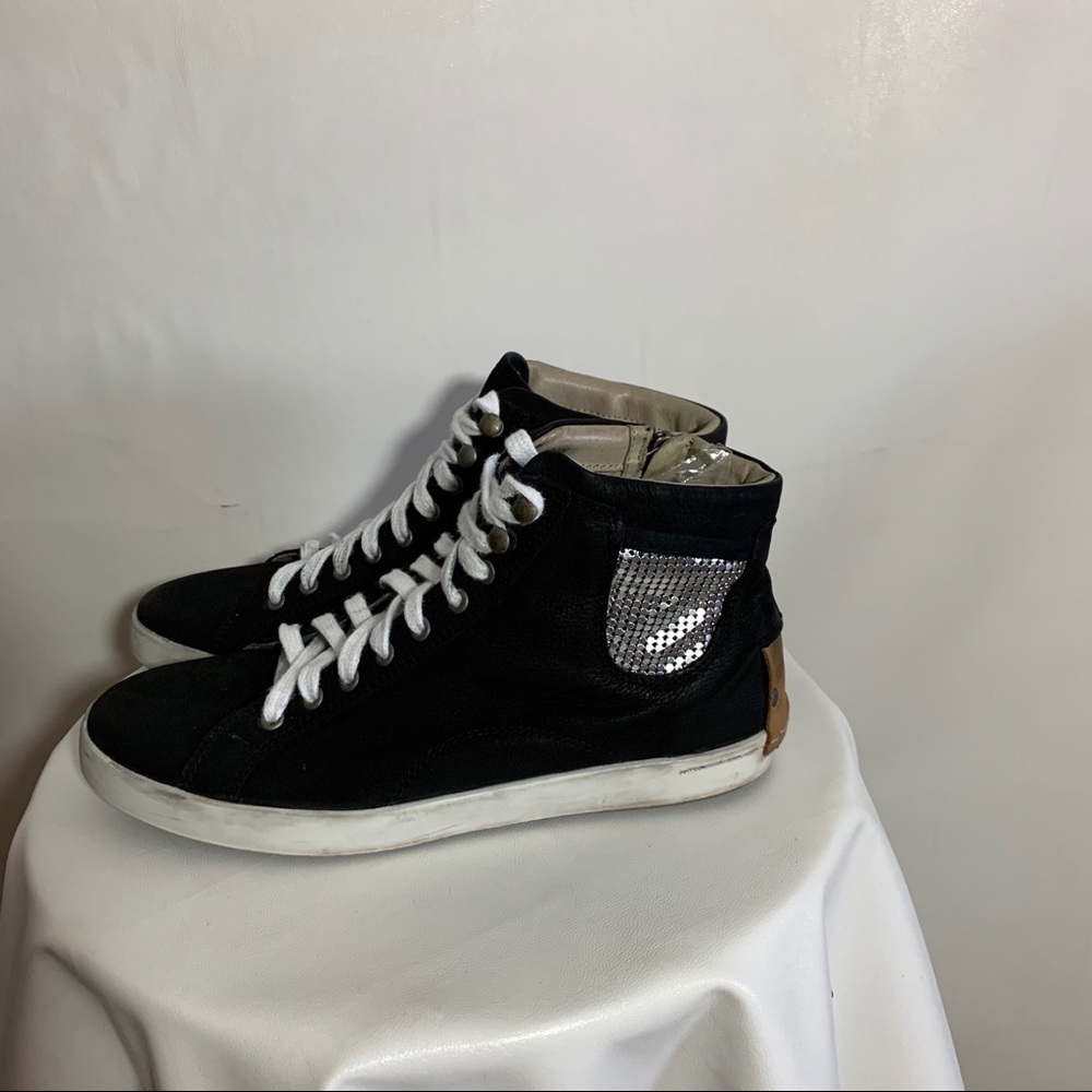 Brusque high top leather sneaker shoes sz 8.5